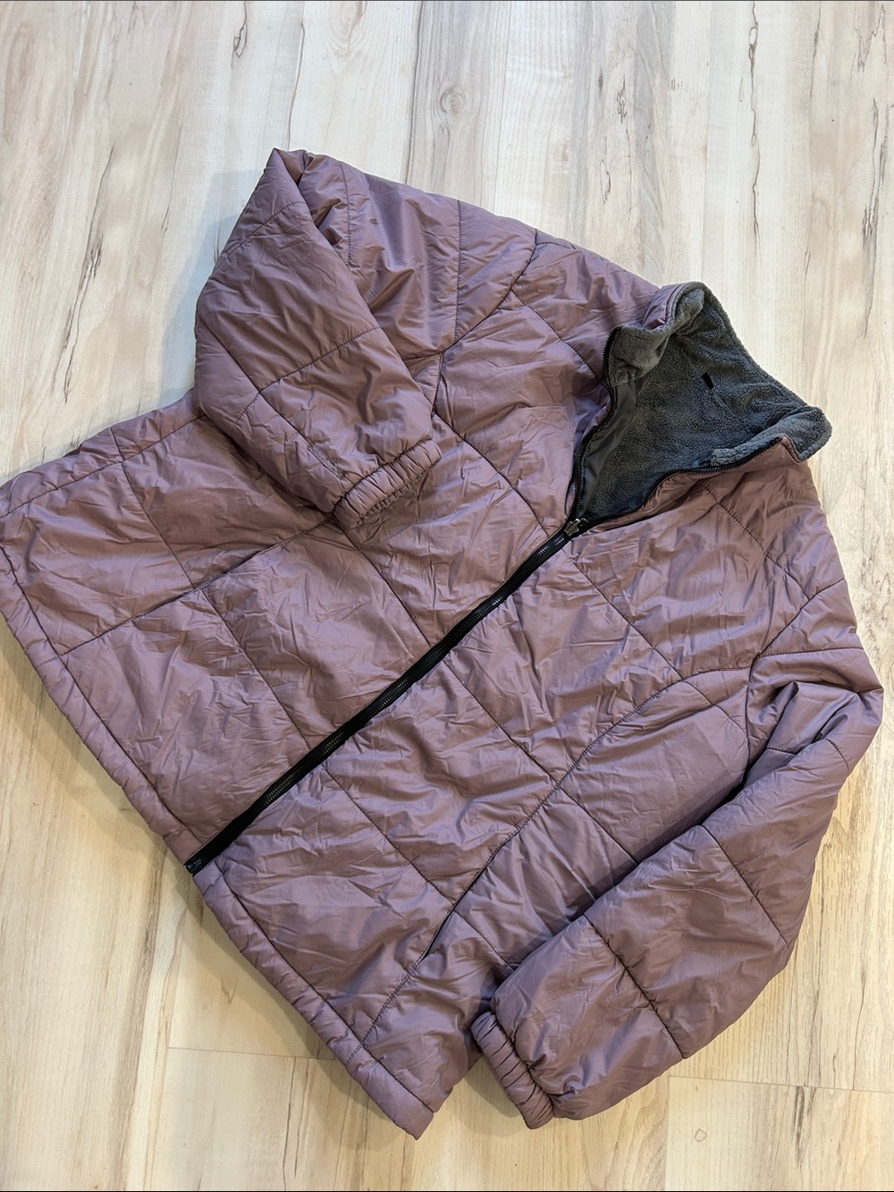 Free Country Quilted Puffer Jacket in Mauve